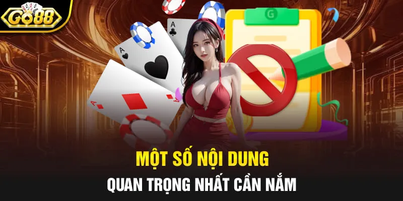 Một số nội dung quan trọng nhất cần nắm